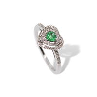 Anillo Mirco Visconti Mujer in Oro blanco Smeraldo 0.27 Ct ABA1047/3S - ABA1047/3S